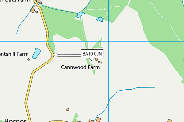 BA10 0JN map - OS VectorMap District (Ordnance Survey) BA10 0JN map - OS VectorMap District (Ordnance Survey)