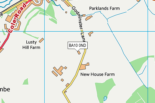 BA10 0ND map - OS VectorMap District (Ordnance Survey) BA10 0ND map - OS VectorMap District (Ordnance Survey)