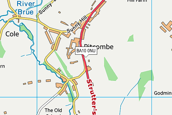 BA10 0NU map - OS VectorMap District (Ordnance Survey) BA10 0NU map - OS VectorMap District (Ordnance Survey)
