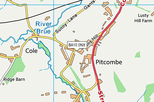 BA10 0NX map - OS VectorMap District (Ordnance Survey) BA10 0NX map - OS VectorMap District (Ordnance Survey)