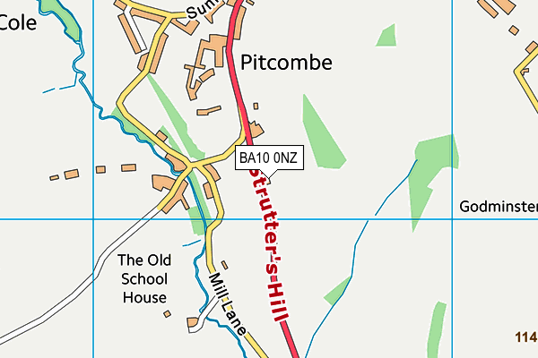BA10 0NZ map - OS VectorMap District (Ordnance Survey) BA10 0NZ map - OS VectorMap District (Ordnance Survey)