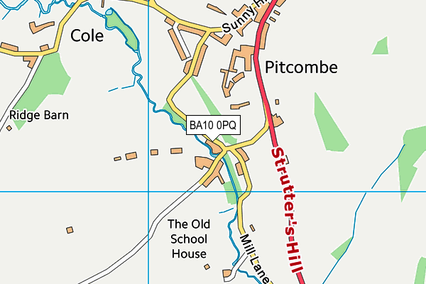 BA10 0PQ map - OS VectorMap District (Ordnance Survey) BA10 0PQ map - OS VectorMap District (Ordnance Survey)