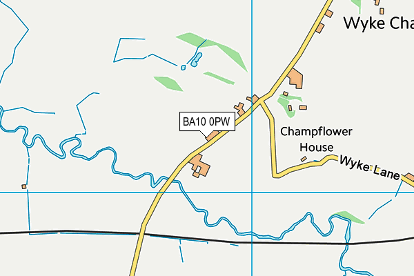 BA10 0PW map - OS VectorMap District (Ordnance Survey) BA10 0PW map - OS VectorMap District (Ordnance Survey)