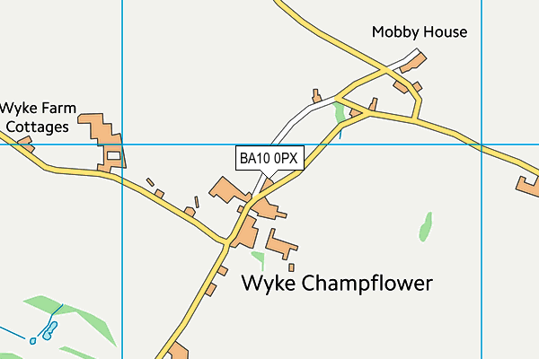 BA10 0PX map - OS VectorMap District (Ordnance Survey)