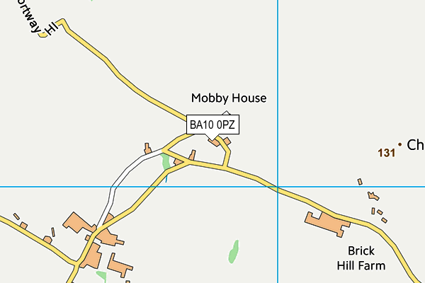 BA10 0PZ map - OS VectorMap District (Ordnance Survey)