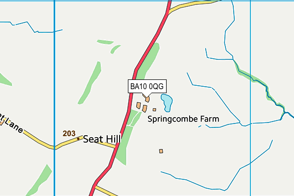BA10 0QG map - OS VectorMap District (Ordnance Survey) BA10 0QG map - OS VectorMap District (Ordnance Survey)