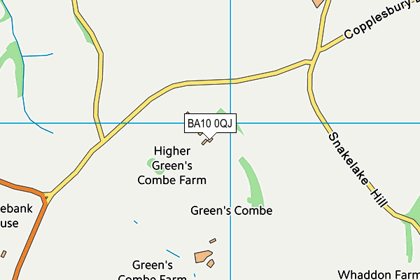 BA10 0QJ map - OS VectorMap District (Ordnance Survey) BA10 0QJ map - OS VectorMap District (Ordnance Survey)