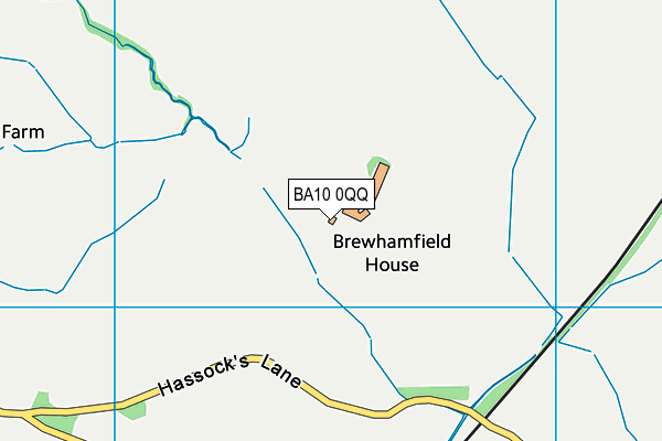BA10 0QQ map - OS VectorMap District (Ordnance Survey) BA10 0QQ map - OS VectorMap District (Ordnance Survey)