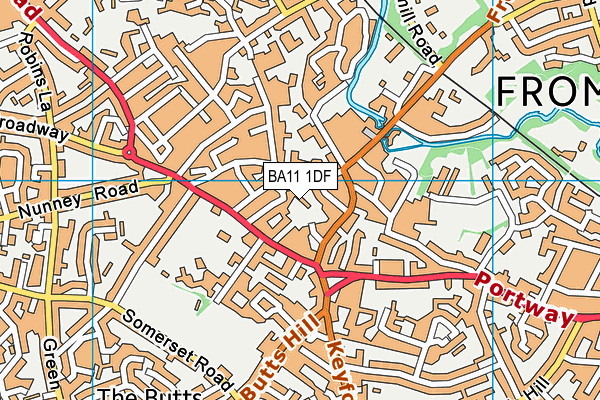 BA11 1DF map - OS VectorMap District (Ordnance Survey) BA11 1DF map - OS VectorMap District (Ordnance Survey)