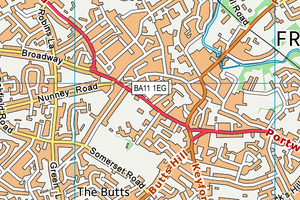 BA11 1EG map - OS VectorMap District (Ordnance Survey) BA11 1EG map - OS VectorMap District (Ordnance Survey)
