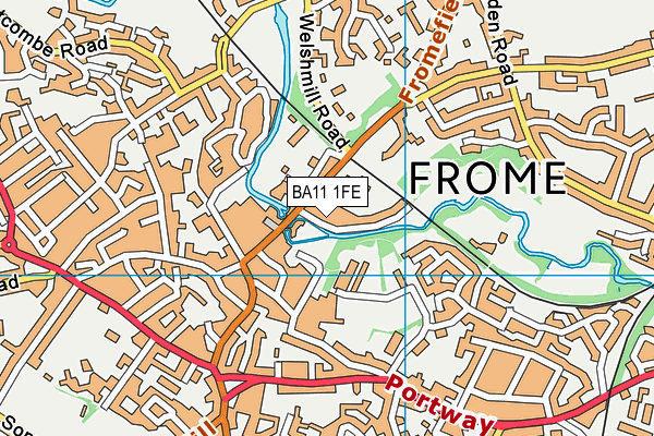 BA11 1FE map - OS VectorMap District (Ordnance Survey) BA11 1FE map - OS VectorMap District (Ordnance Survey)