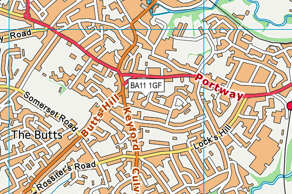 BA11 1GF map - OS VectorMap District (Ordnance Survey) BA11 1GF map - OS VectorMap District (Ordnance Survey)