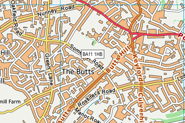 BA11 1HB map - OS VectorMap District (Ordnance Survey) BA11 1HB map - OS VectorMap District (Ordnance Survey)