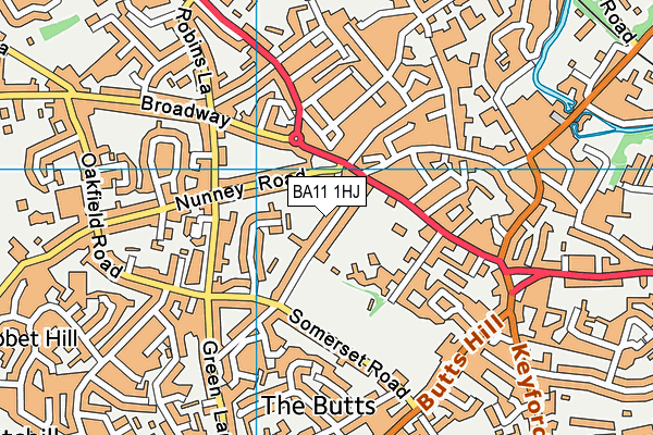 BA11 1HJ map - OS VectorMap District (Ordnance Survey) BA11 1HJ map - OS VectorMap District (Ordnance Survey)