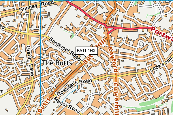 BA11 1HX map - OS VectorMap District (Ordnance Survey) BA11 1HX map - OS VectorMap District (Ordnance Survey)