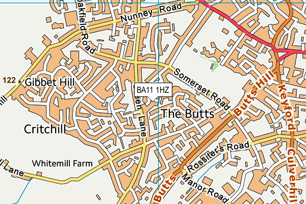 BA11 1HZ map - OS VectorMap District (Ordnance Survey) BA11 1HZ map - OS VectorMap District (Ordnance Survey)