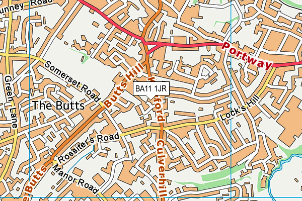 BA11 1JR map - OS VectorMap District (Ordnance Survey)