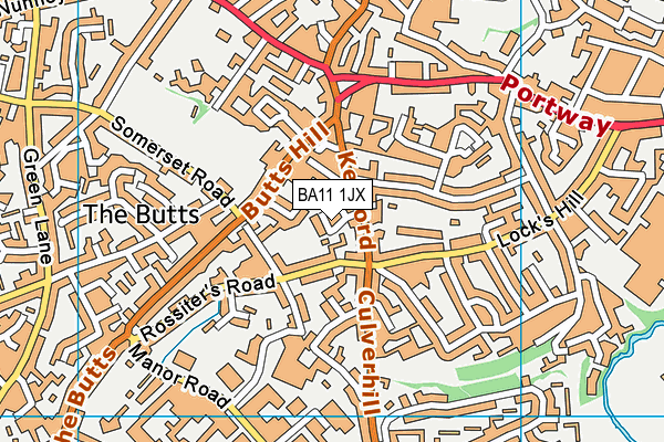 BA11 1JX map - OS VectorMap District (Ordnance Survey) BA11 1JX map - OS VectorMap District (Ordnance Survey)