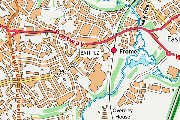 BA11 1LZ map - OS VectorMap District (Ordnance Survey) BA11 1LZ map - OS VectorMap District (Ordnance Survey)