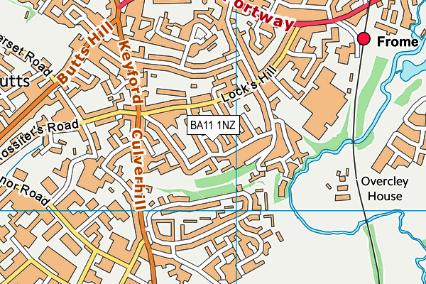 BA11 1NZ map - OS VectorMap District (Ordnance Survey) BA11 1NZ map - OS VectorMap District (Ordnance Survey)