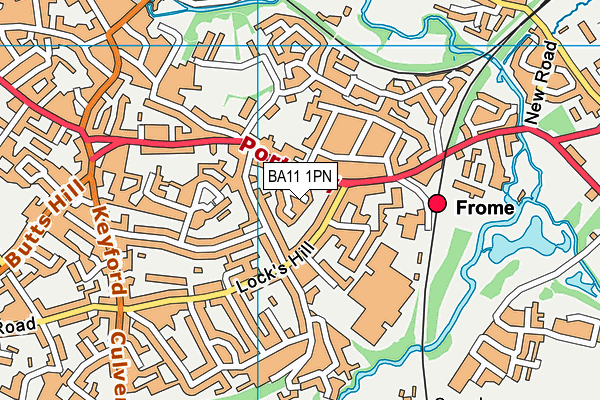 BA11 1PN map - OS VectorMap District (Ordnance Survey)