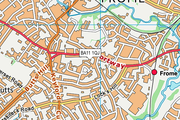 BA11 1QJ map - OS VectorMap District (Ordnance Survey) BA11 1QJ map - OS VectorMap District (Ordnance Survey)