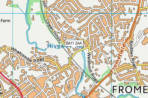 BA11 2AA map - OS VectorMap District (Ordnance Survey) BA11 2AA map - OS VectorMap District (Ordnance Survey)