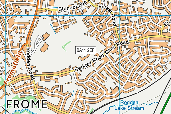 BA11 2EF map - OS VectorMap District (Ordnance Survey) BA11 2EF map - OS VectorMap District (Ordnance Survey)