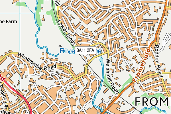 BA11 2FA map - OS VectorMap District (Ordnance Survey) BA11 2FA map - OS VectorMap District (Ordnance Survey)