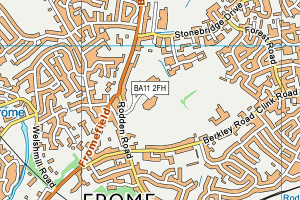 BA11 2FH map - OS VectorMap District (Ordnance Survey) BA11 2FH map - OS VectorMap District (Ordnance Survey)