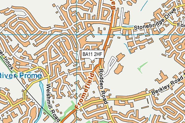 BA11 2HF map - OS VectorMap District (Ordnance Survey) BA11 2HF map - OS VectorMap District (Ordnance Survey)