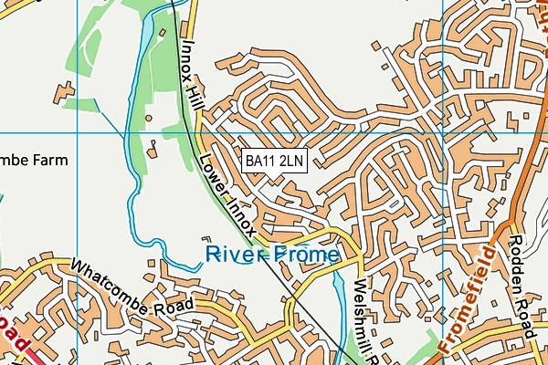 BA11 2LN map - OS VectorMap District (Ordnance Survey) BA11 2LN map - OS VectorMap District (Ordnance Survey)