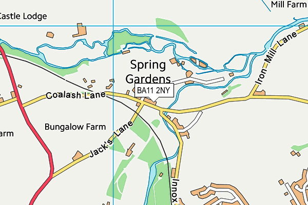 BA11 2NY map - OS VectorMap District (Ordnance Survey)