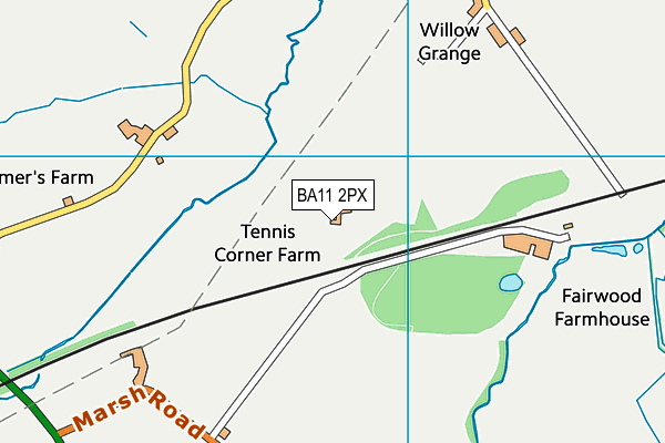 BA11 2PX map - OS VectorMap District (Ordnance Survey) BA11 2PX map - OS VectorMap District (Ordnance Survey)