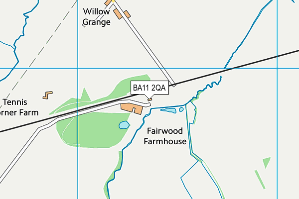 BA11 2QA map - OS VectorMap District (Ordnance Survey) BA11 2QA map - OS VectorMap District (Ordnance Survey)