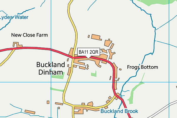 BA11 2QR map - OS VectorMap District (Ordnance Survey)