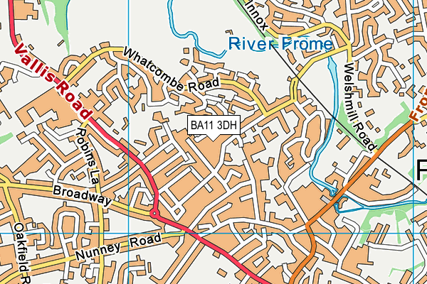 BA11 3DH map - OS VectorMap District (Ordnance Survey) BA11 3DH map - OS VectorMap District (Ordnance Survey)
