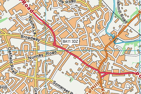 BA11 3DZ map - OS VectorMap District (Ordnance Survey) BA11 3DZ map - OS VectorMap District (Ordnance Survey)