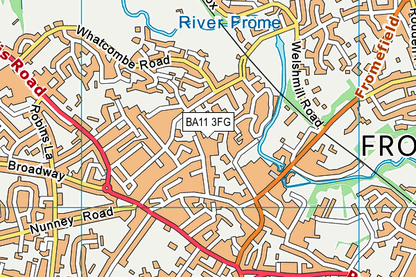 BA11 3FG map - OS VectorMap District (Ordnance Survey) BA11 3FG map - OS VectorMap District (Ordnance Survey)