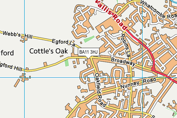 BA11 3HJ map - OS VectorMap District (Ordnance Survey) BA11 3HJ map - OS VectorMap District (Ordnance Survey)