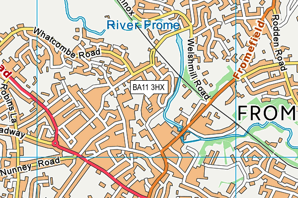 BA11 3HX map - OS VectorMap District (Ordnance Survey) BA11 3HX map - OS VectorMap District (Ordnance Survey)