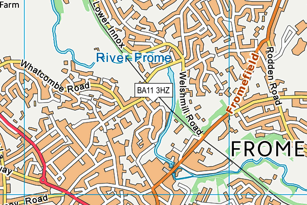 BA11 3HZ map - OS VectorMap District (Ordnance Survey) BA11 3HZ map - OS VectorMap District (Ordnance Survey)