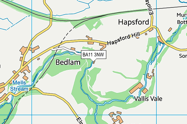 BA11 3NW map - OS VectorMap District (Ordnance Survey) BA11 3NW map - OS VectorMap District (Ordnance Survey)