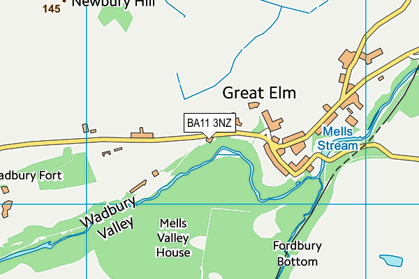 BA11 3NZ map - OS VectorMap District (Ordnance Survey) BA11 3NZ map - OS VectorMap District (Ordnance Survey)