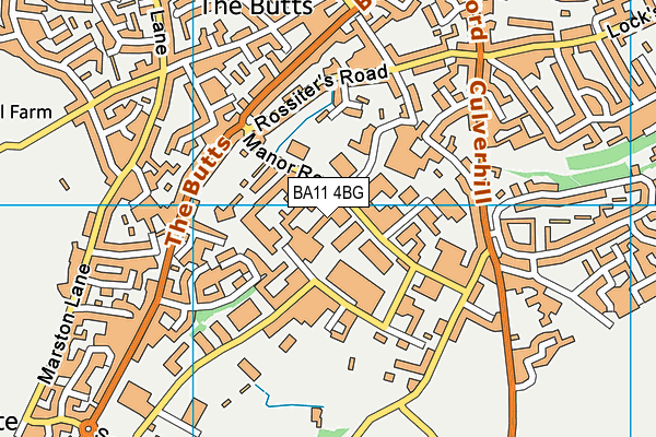 BA11 4BG map - OS VectorMap District (Ordnance Survey) BA11 4BG map - OS VectorMap District (Ordnance Survey)