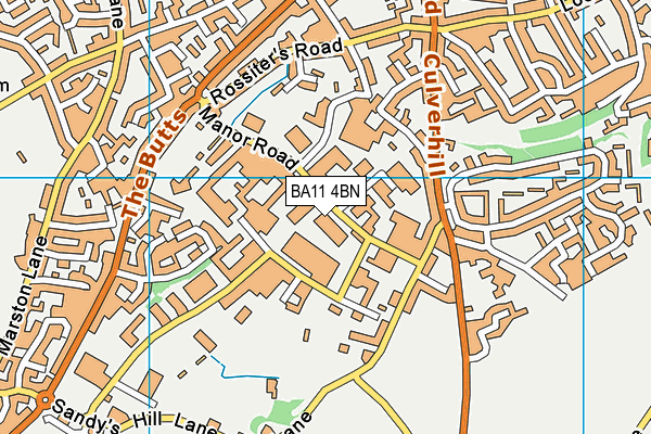 BA11 4BN map - OS VectorMap District (Ordnance Survey) BA11 4BN map - OS VectorMap District (Ordnance Survey)