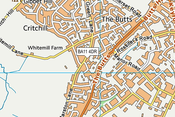 BA11 4DR map - OS VectorMap District (Ordnance Survey) BA11 4DR map - OS VectorMap District (Ordnance Survey)