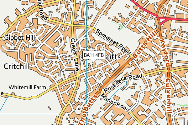 BA11 4FB map - OS VectorMap District (Ordnance Survey) BA11 4FB map - OS VectorMap District (Ordnance Survey)