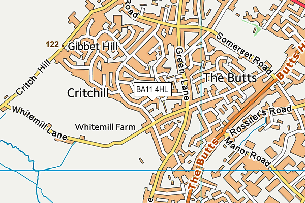 BA11 4HL map - OS VectorMap District (Ordnance Survey) BA11 4HL map - OS VectorMap District (Ordnance Survey)