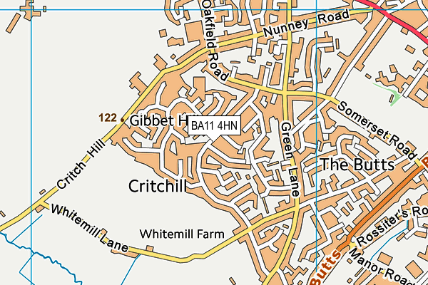 BA11 4HN map - OS VectorMap District (Ordnance Survey) BA11 4HN map - OS VectorMap District (Ordnance Survey)
